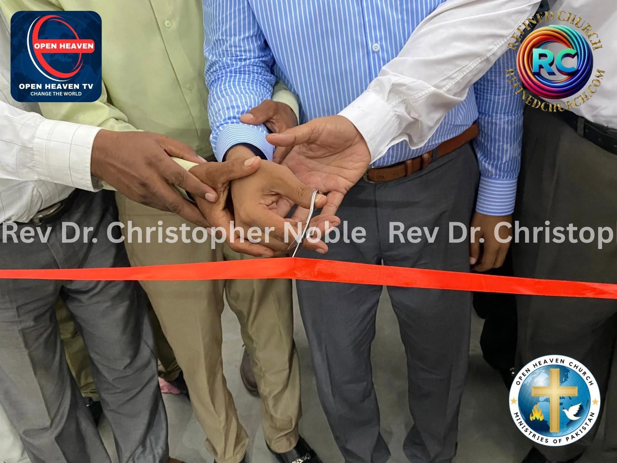 Refined Church Pakistan ribbon cutting ceremony.